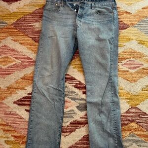 Levi's 501 Blue Straight Jeans with Vintage Appeal